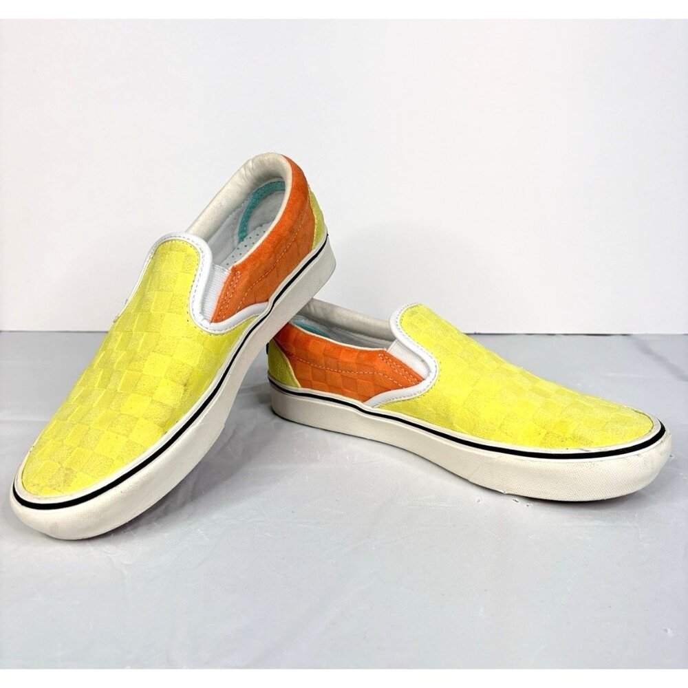 Vans x Penn ComfyCush Slip On Shoes Women’s 8.5 Tennis Loafer Yellow